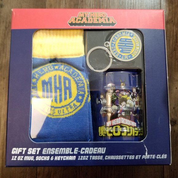 MHA My Hero Academia Gift Set - Mug, Socks, Keychain - Picture 1 of 6